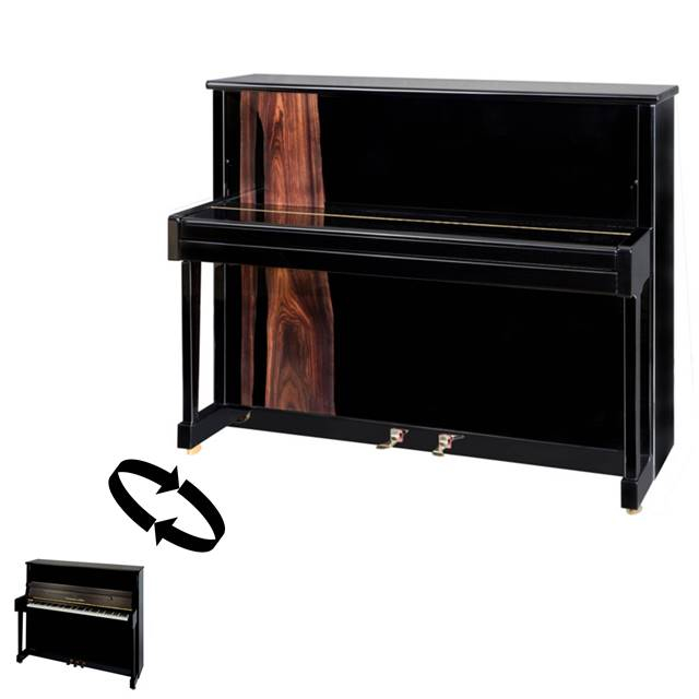 Steingraeber & Söhne 122 T Twist&Change schwarz + Edelfurnier poliert